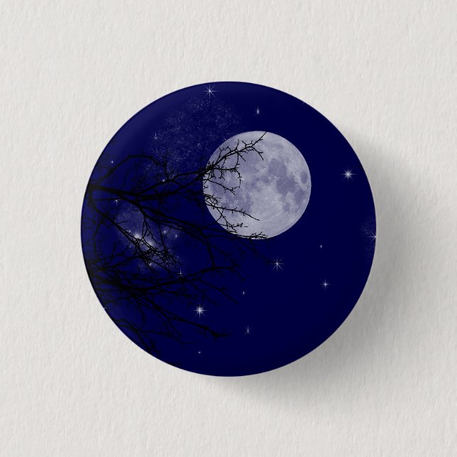 Insignia del botón de la opinión de la luna (Anverso)