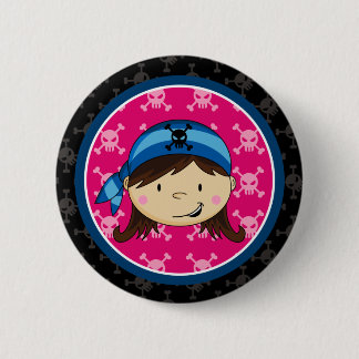 Insignia del botón de la tripulante del pirata del