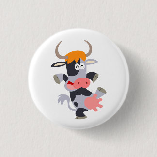 Insignia del botón de la vaca del Personalizado de