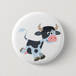 Insignia del botón de la vaca del Personalizado de