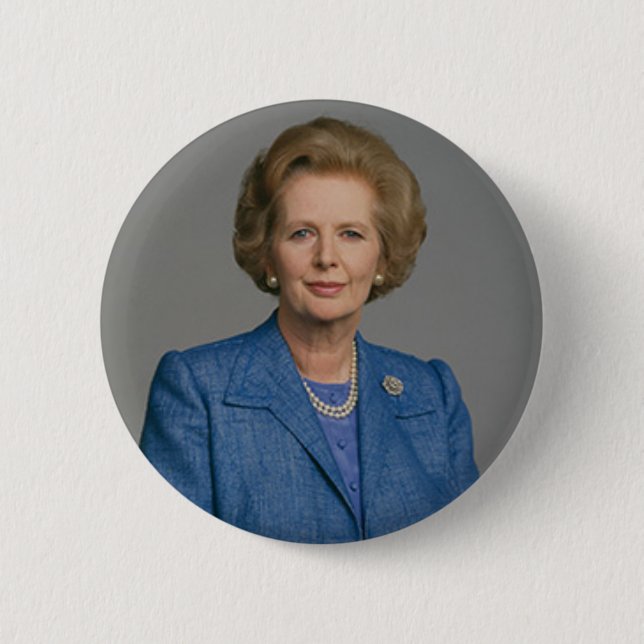 Insignia del botón de Margaret Thatcher (Anverso)