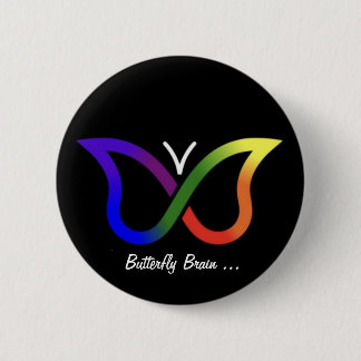 Insignia del botón de neurodiversidad del cerebro