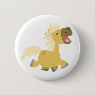Insignia del botón de Pony Personalizado de risa