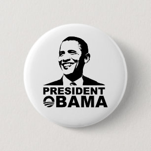 Insignia del botón de presidente Obama