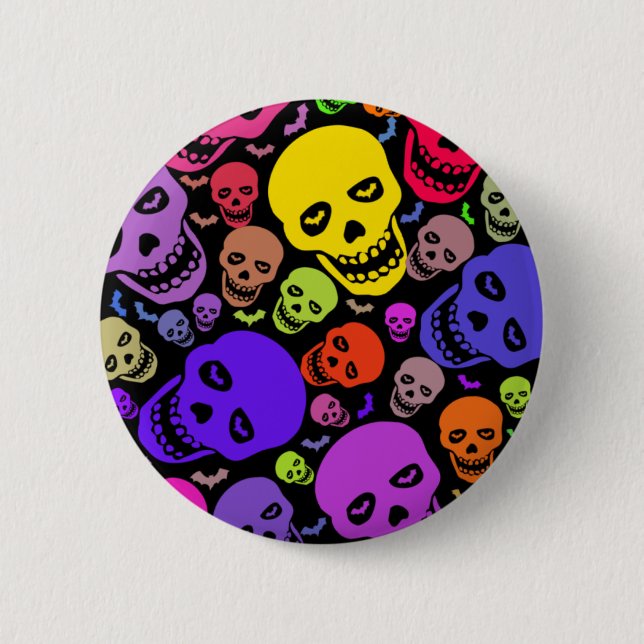 Insignia del botón de Skulls'n'Bats (Anverso)