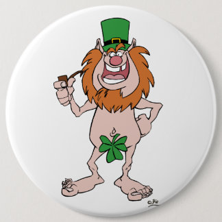 Insignia del botón de St Patrick Leprechaun
