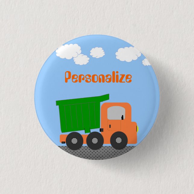 Insignia del botón del camión de volcar (Anverso)