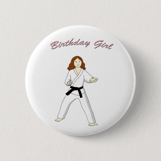 Insignia del botón del chica del cumpleaños de los (Anverso)