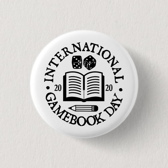 Insignia del botón del Día Internacional del Libro (Anverso)