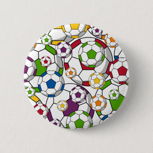 Insignia del botón del fútbol del fútbol