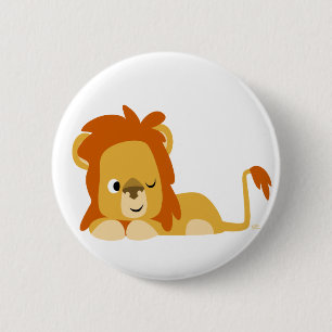 Insignia del botón del león del Personalizado de r