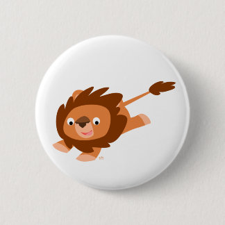 Insignia del botón del león del Personalizado vivo