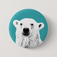 Insignia del botón del oso polar