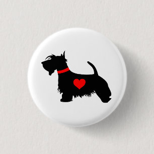 Insignia del botón del perno del perro del escoc