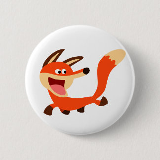 Insignia del botón del Personalizado Fox malicioso