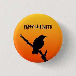 Insignia del botón Feliz de Halloween