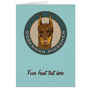 Insignia del Doberman, roja