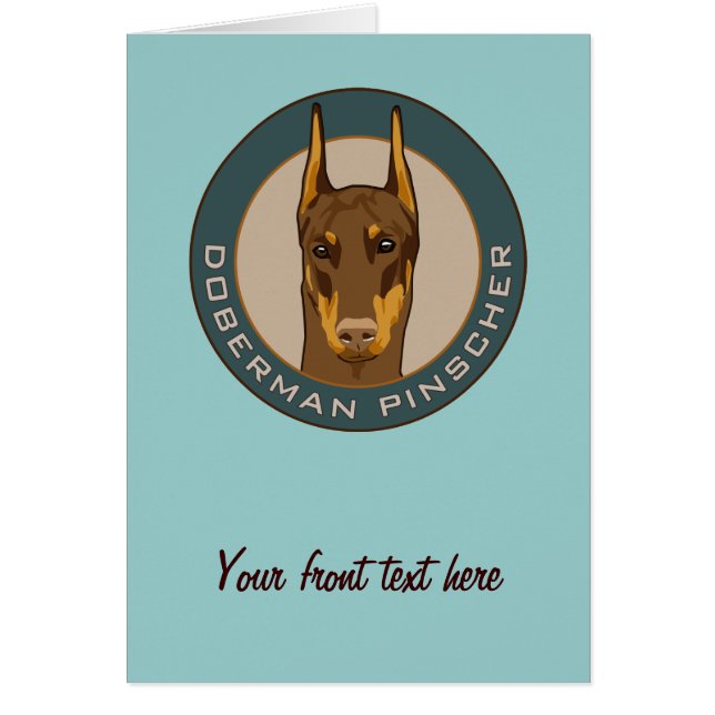 Insignia del Doberman, roja (Frente)