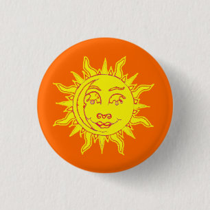 Insignia del Pin del botón del adorno de Sun