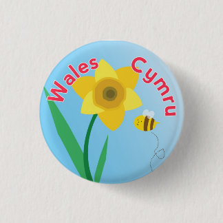 Insignia del Pin del botón del narciso de País de
