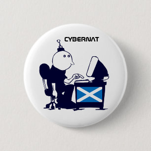 Insignia escocesa del botón de Indy Cybernat de l