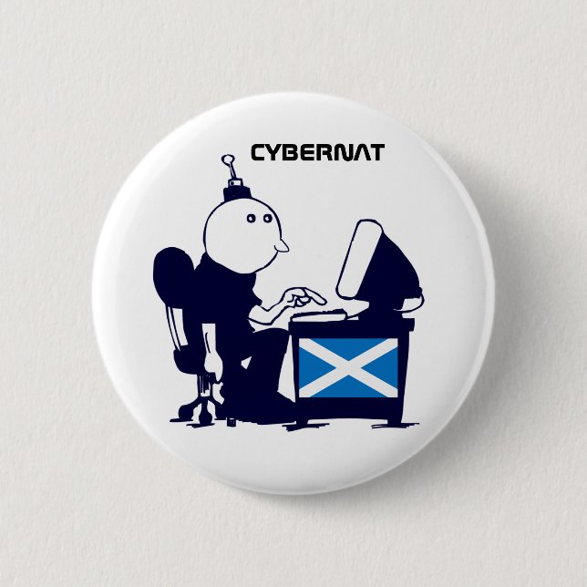 Insignia escocesa del botón de Indy Cybernat de la (Anverso)