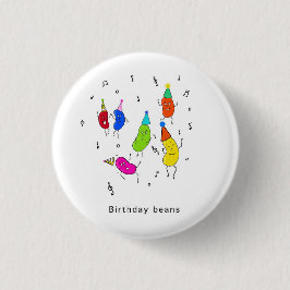Insígnia, pin, botón de frijoles de cumpleaños, li