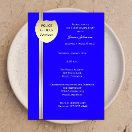 Insignia policial por invitación a graduación