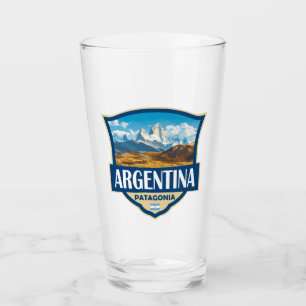 Insígnia retro de ilustración de Argentina