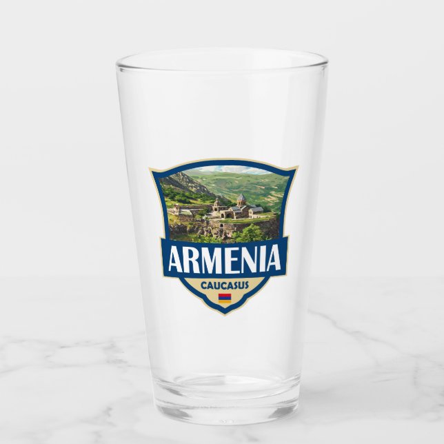 Insígnia retro ilustración de Armenia (Anverso)