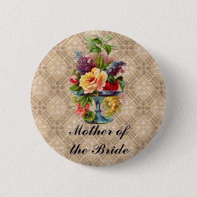Insignias grabado en relieve florales del botón (Anverso)
