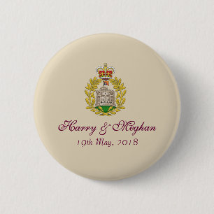 Insignias reales del botón de Harry y de la boda