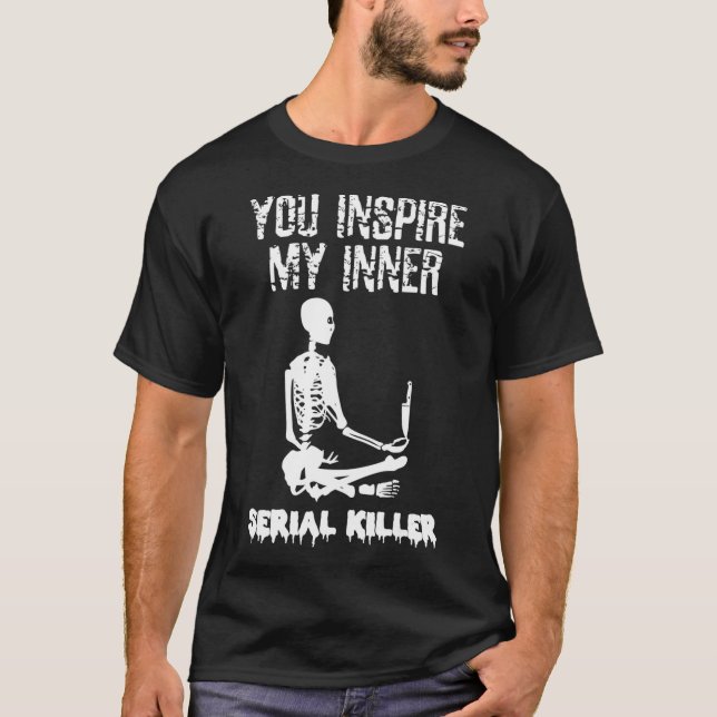 Inspira mi esqueleto de camiseta asesina serie int (Anverso)