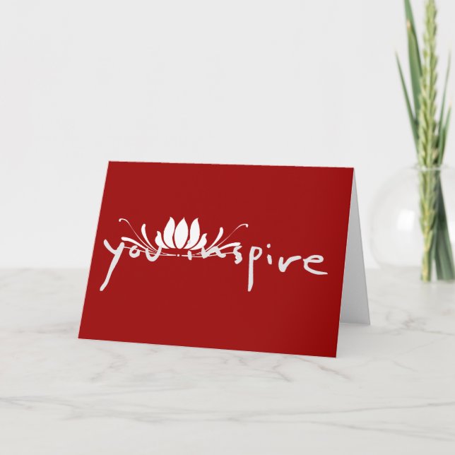 Inspira tarjeta de felicitación (Anverso)