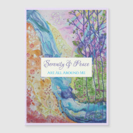 Inspiración Cita Tarjeta magnética Zen Universe