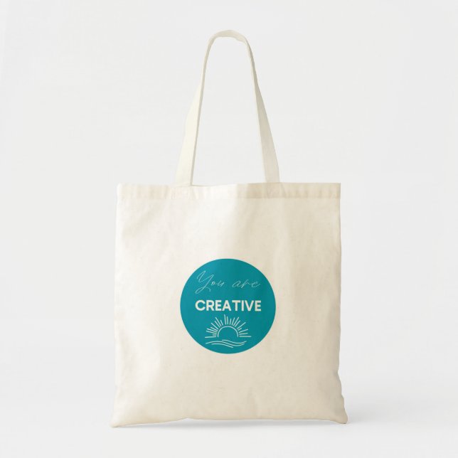 Inspiración creativa en la bolsa de té: "Eres crea (Frente)