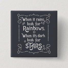 Inspiración cuando llueve y botón oscuro del Pin