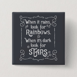 Inspiración cuando llueve y botón oscuro del Pin