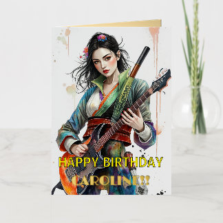 Inspiración de arte guítero personalizado guerrero