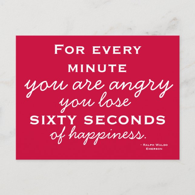 Inspiración de la felicidad - postal de motivación (Anverso)