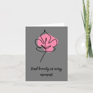 Inspiración de tarjeta en blanco de dibujo de líne