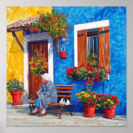 Inspiración de Venecia - Colorida impresión de Pos