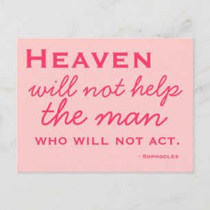 Inspiración - Elegir acción - postal