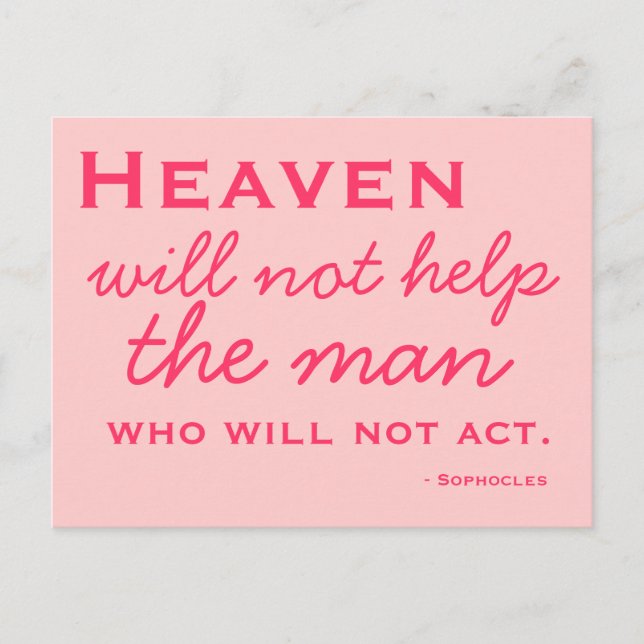 Inspiración - Elegir acción - postal (Anverso)