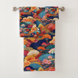 Inspiración en tejido de kimono japonés