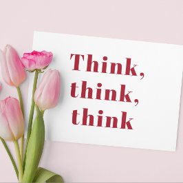 Inspiración Positiva Red Think Think Think Think C