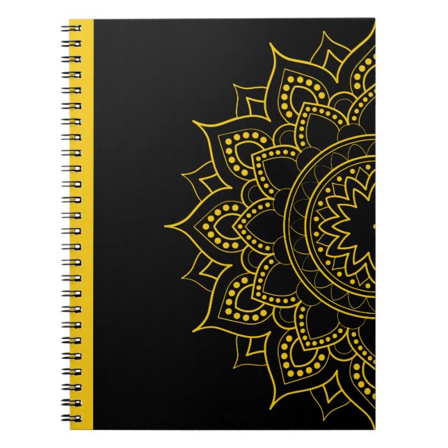 Inspiración Sunshine - Cuaderno de Mandala dorado (Frente)