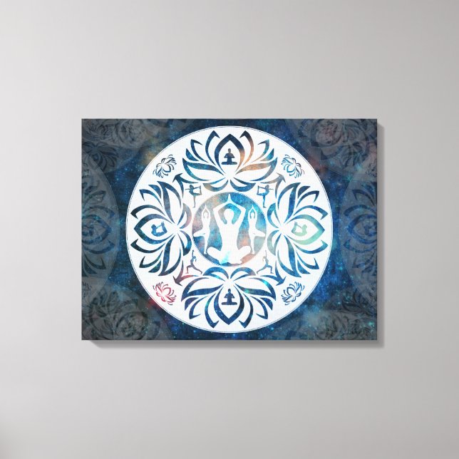 Inspiraciones de yoga en lienzo (Anverso)