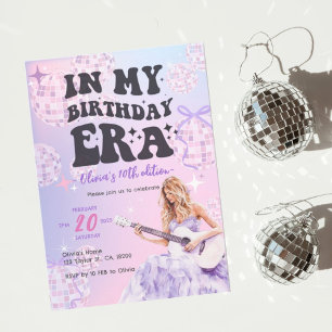 Inspirado en Swiftie En mi invitación de cumpleaño