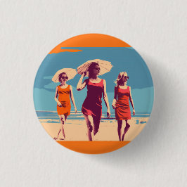 Inspirado en vintage, insignia retro, pin, botón